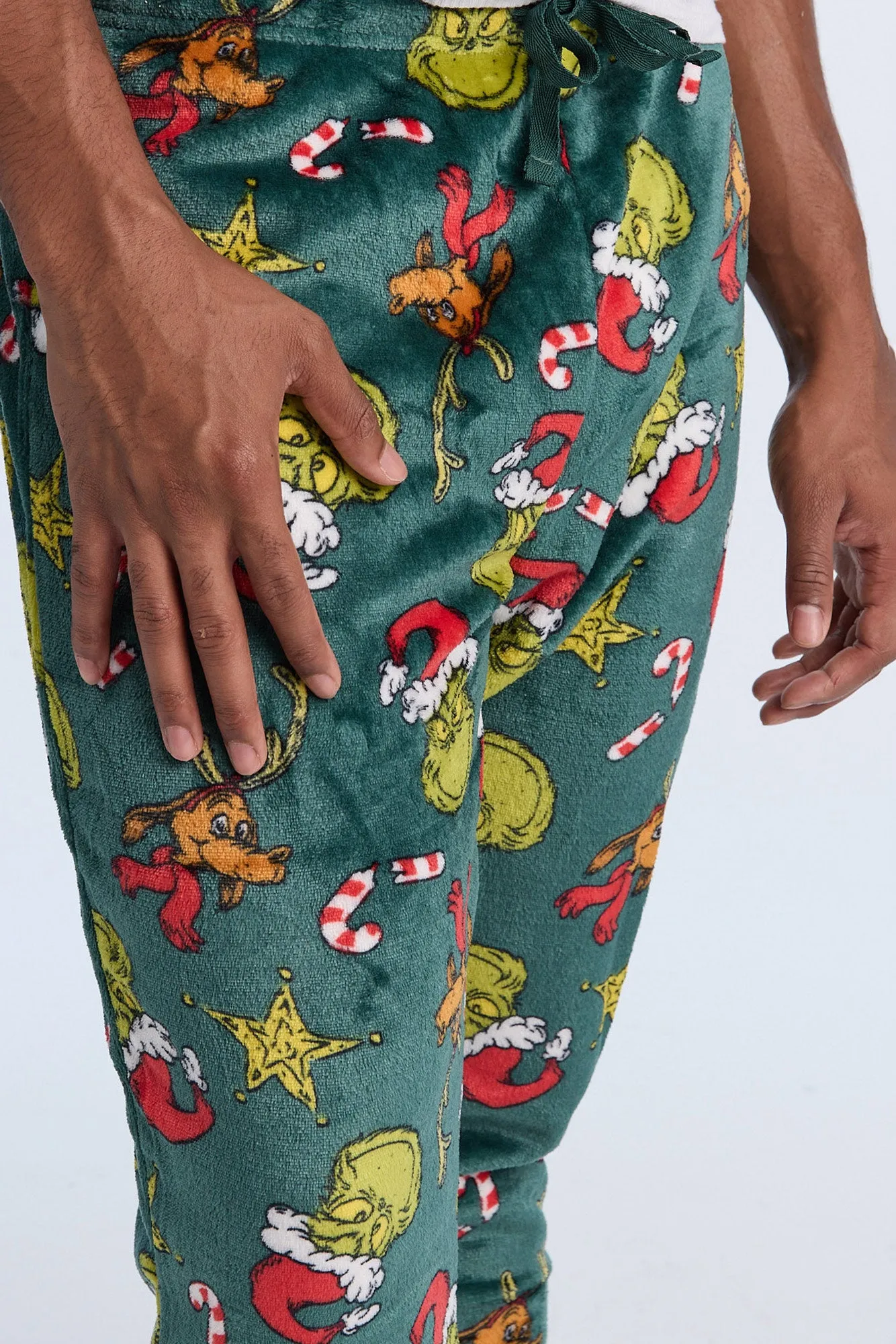 Mens The Grinch Allover Print Pajama Pant sold by West49 product image thumbnail 2