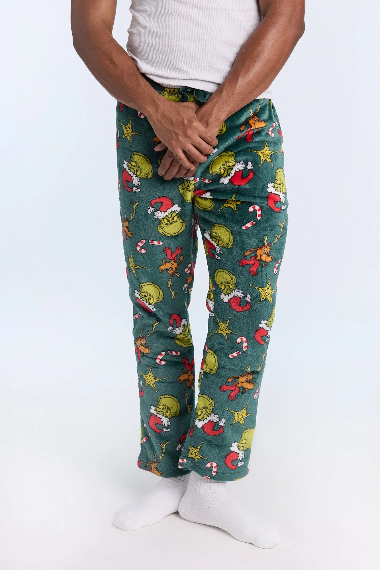 Mens The Grinch Allover Print Pajama Pant sold by West49