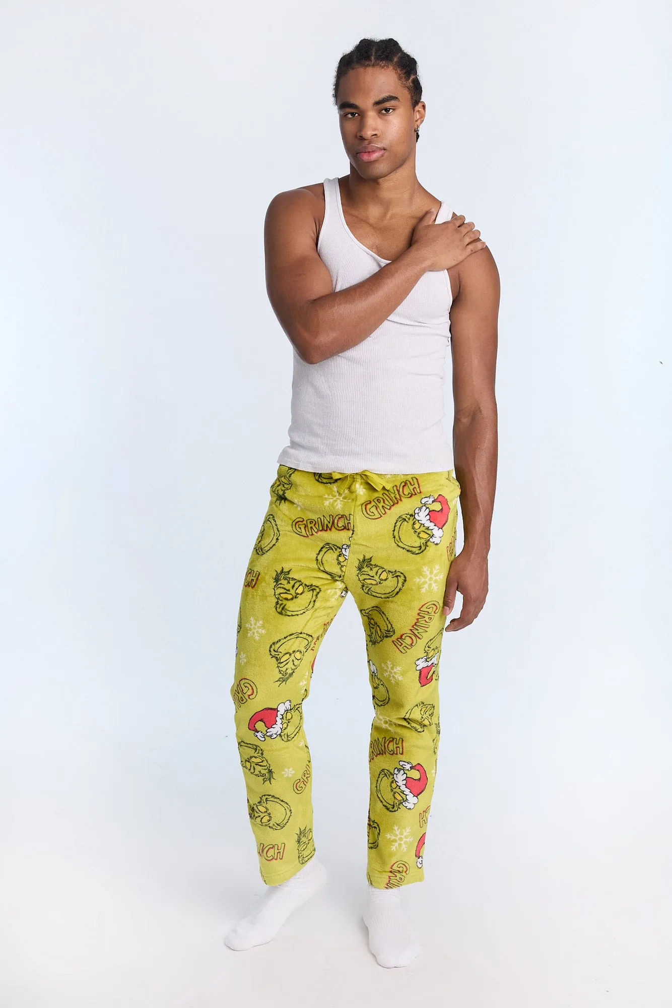 Mens The Grinch Green Plush Pajama Pant sold by West49 product image thumbnail 4