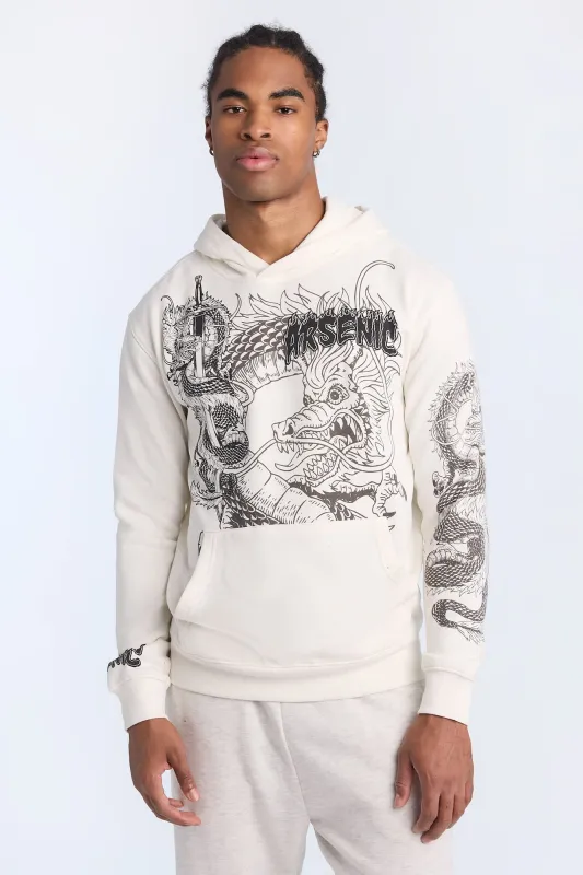 Haut à capuchon imprimé dragon Arsenic homme sold by West49