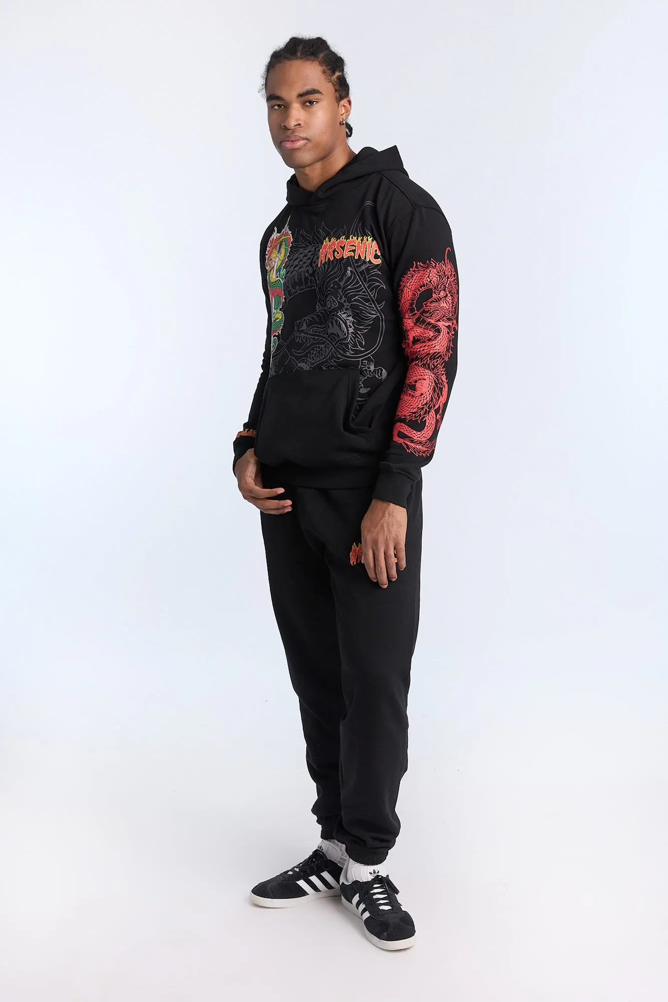 Arsenic Mens Dragon Graphic Hoodie sold by West49 product image thumbnail 5