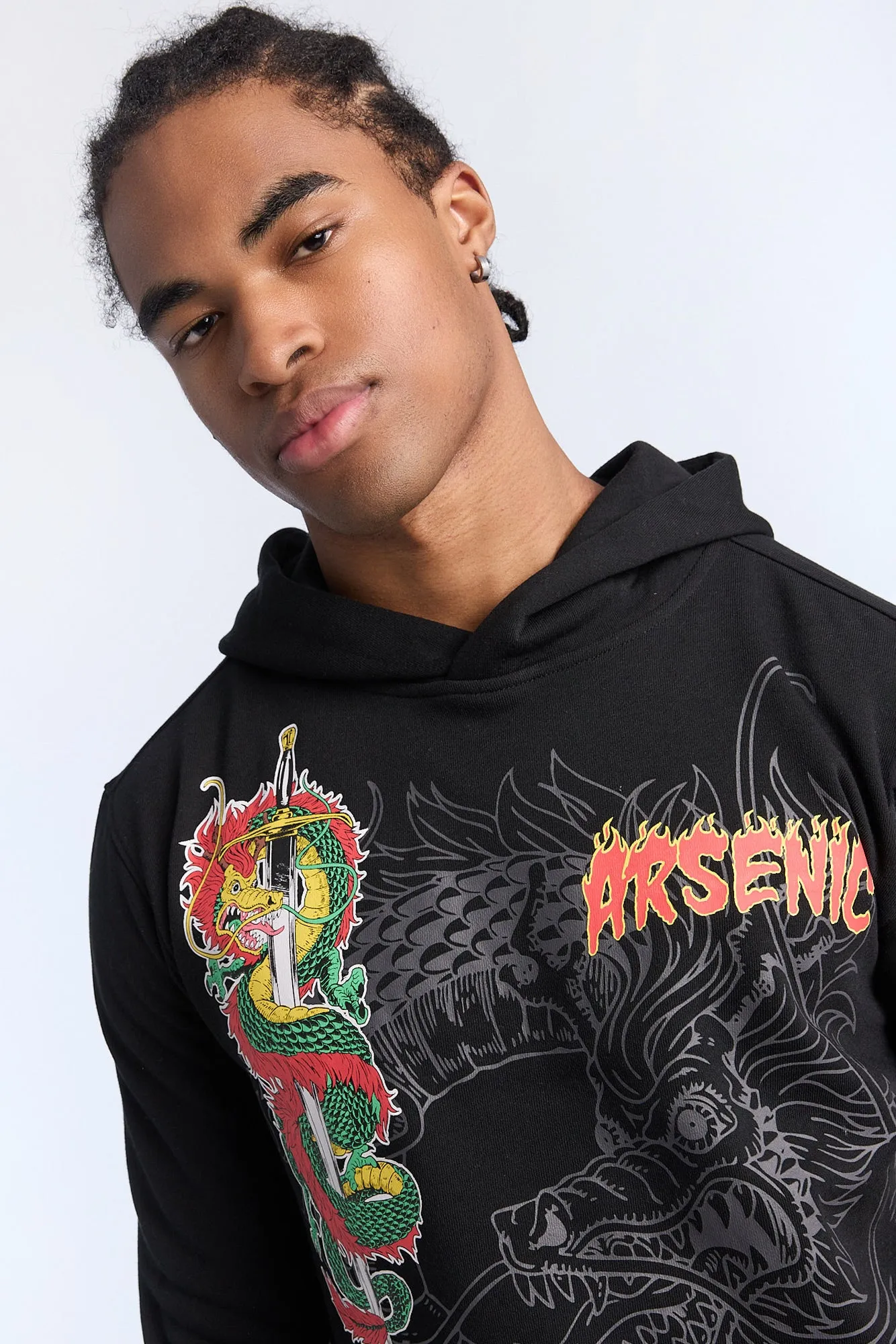 Arsenic Mens Dragon Graphic Hoodie sold by West49 product image thumbnail 3