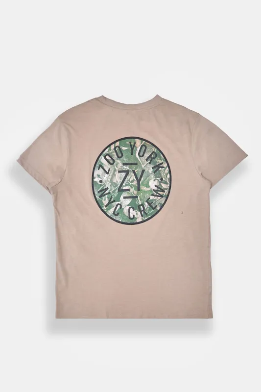 T-shirt imprimé logo circulaire camouflage Zoo York homme sold by West49