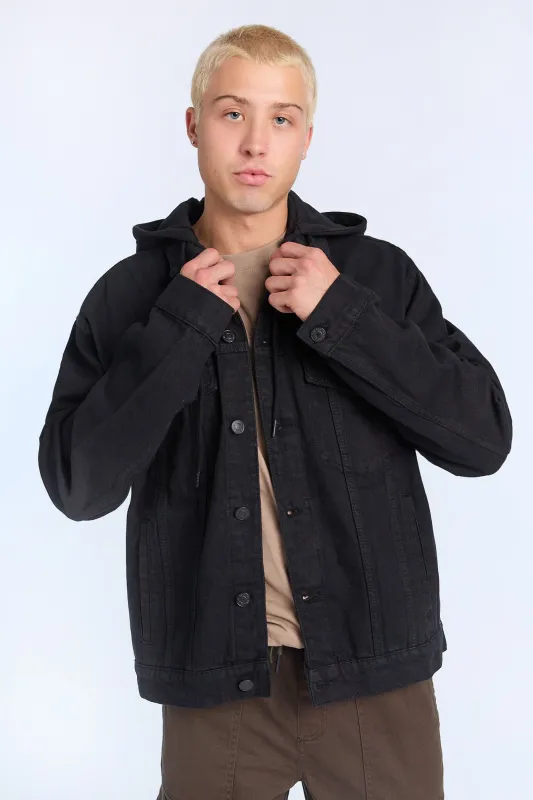 Mens Hooded Denim Jacket sold by West49
