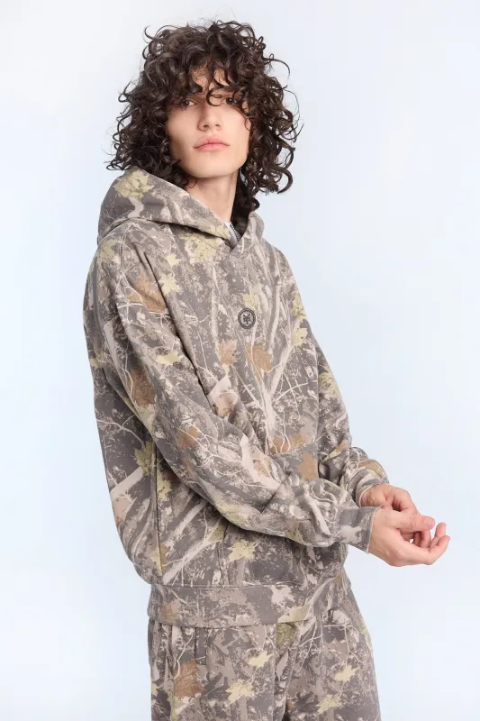 Haut à capuchon imprimé camouflage arbres Zoo York homme sold by West49