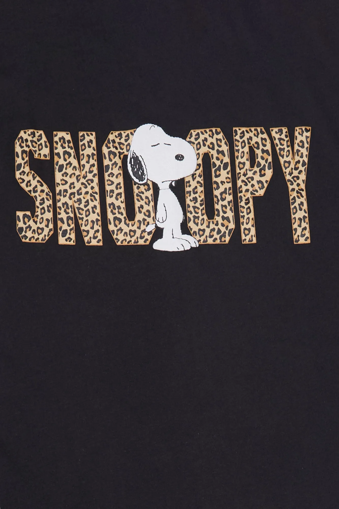 T-shirt coupe boyfriend imprimé léopard Snoopy sold by West49 product image thumbnail 2
