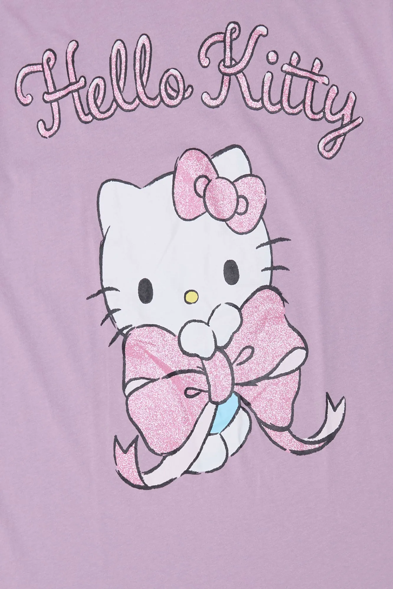 T-shirt coupe boyfriend imprimé noeud pailleté Hello Kitty sold by West49 product image thumbnail 2