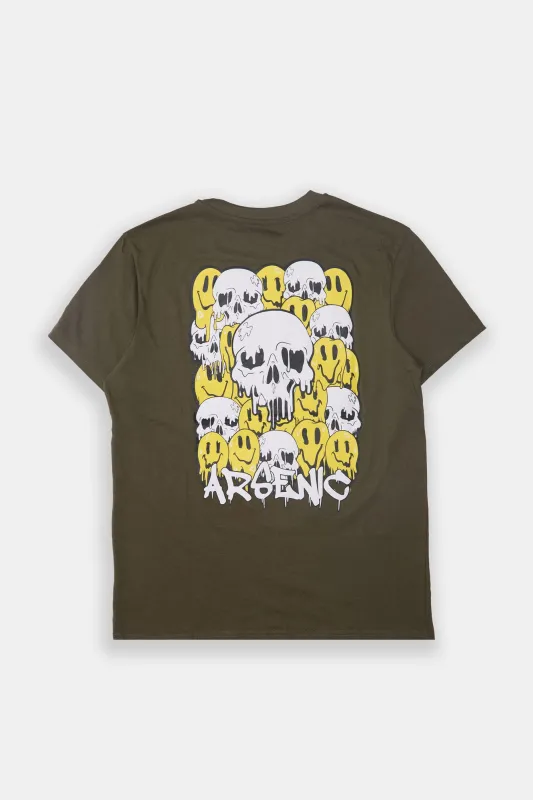T-shirt imprimé crânes smileys Arsenic homme sold by West49