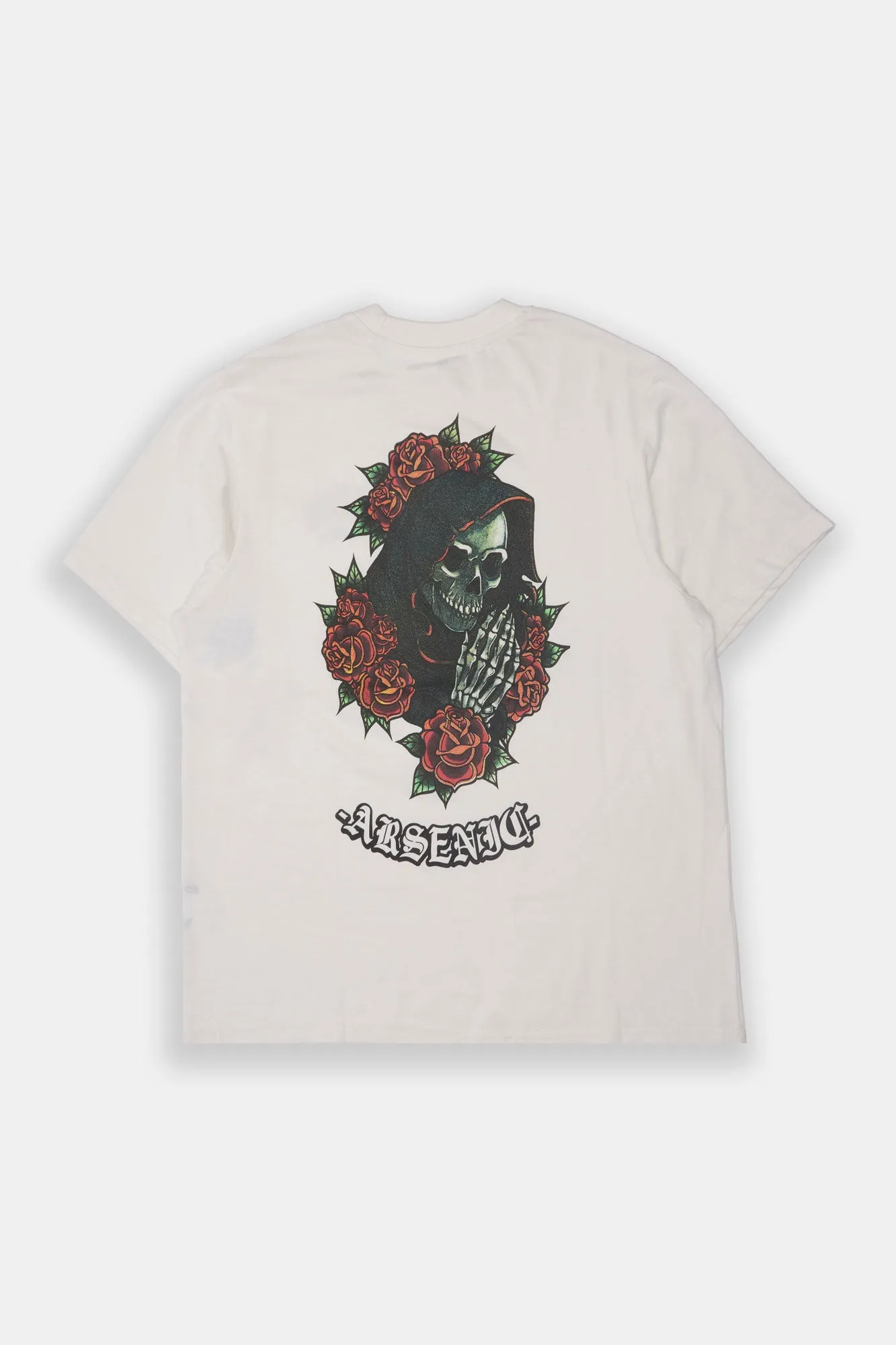 T-shirt imprimé squelette et roses Arsenic homme sold by West49