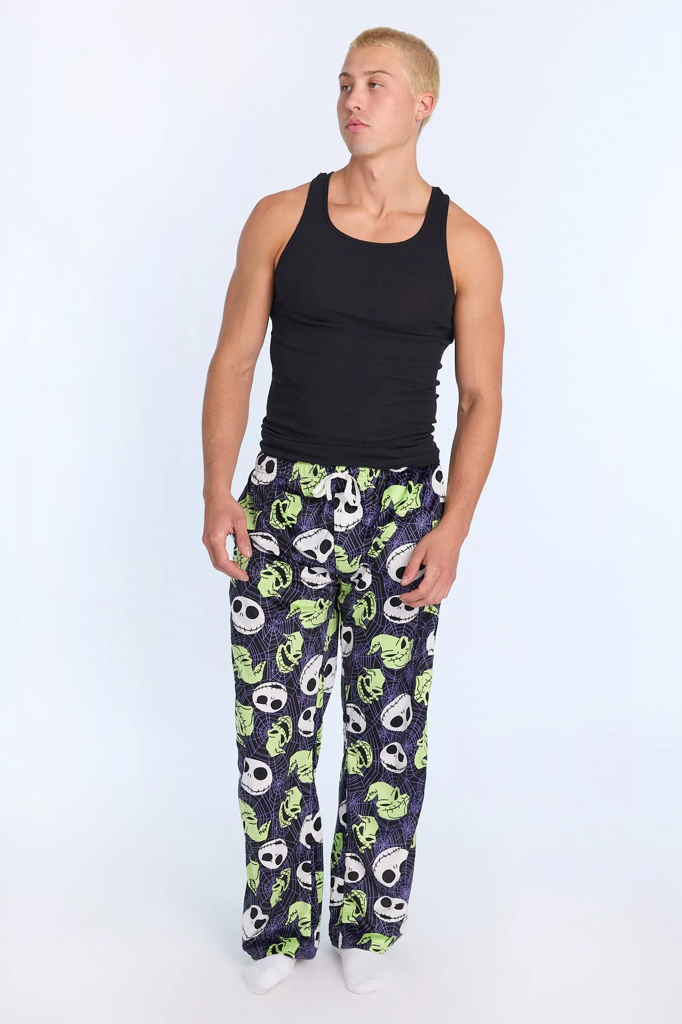 Mens Jack Skellington Halloween Plush Pajama Pant sold by West49 product image thumbnail 4