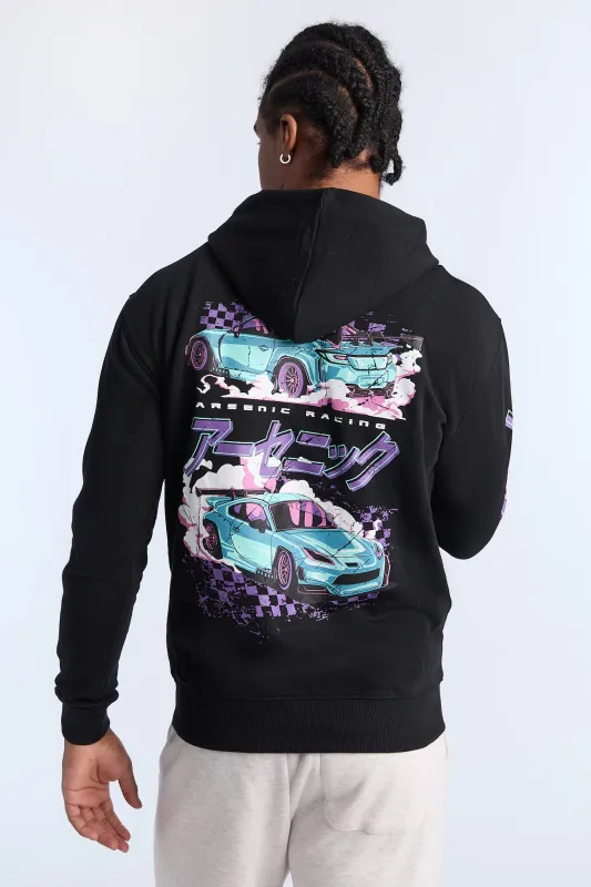 Arsenic Mens Racing Graphic Hoodie sold by West49
