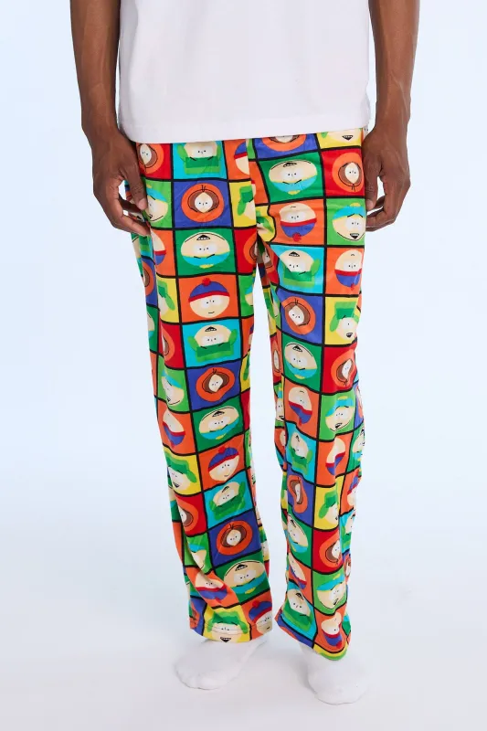Pantalon de pyjama en polaire à damier South Park homme made by West49