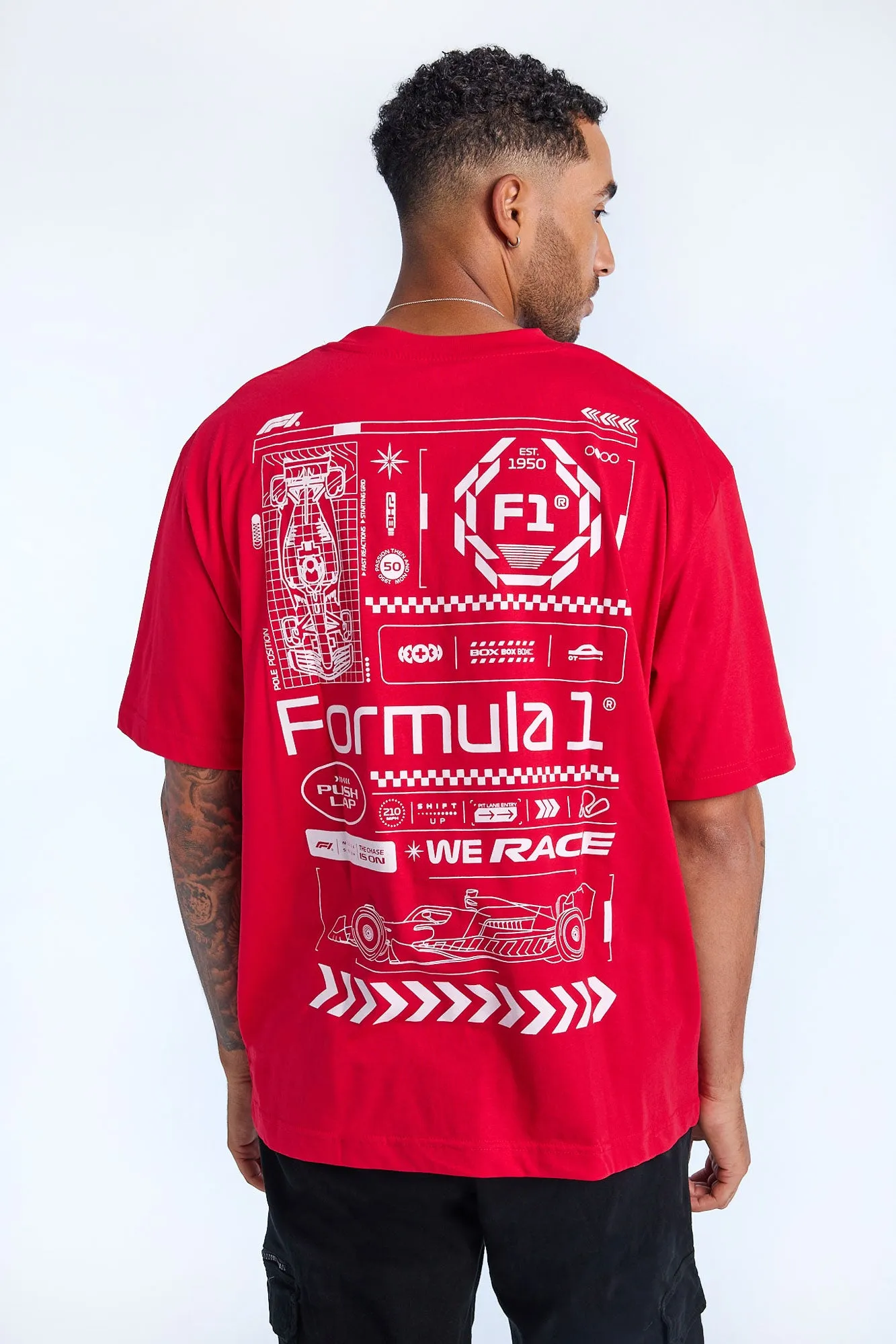 Mens Formula 1 Grand Prix Graphic T-Shirt sold by West49