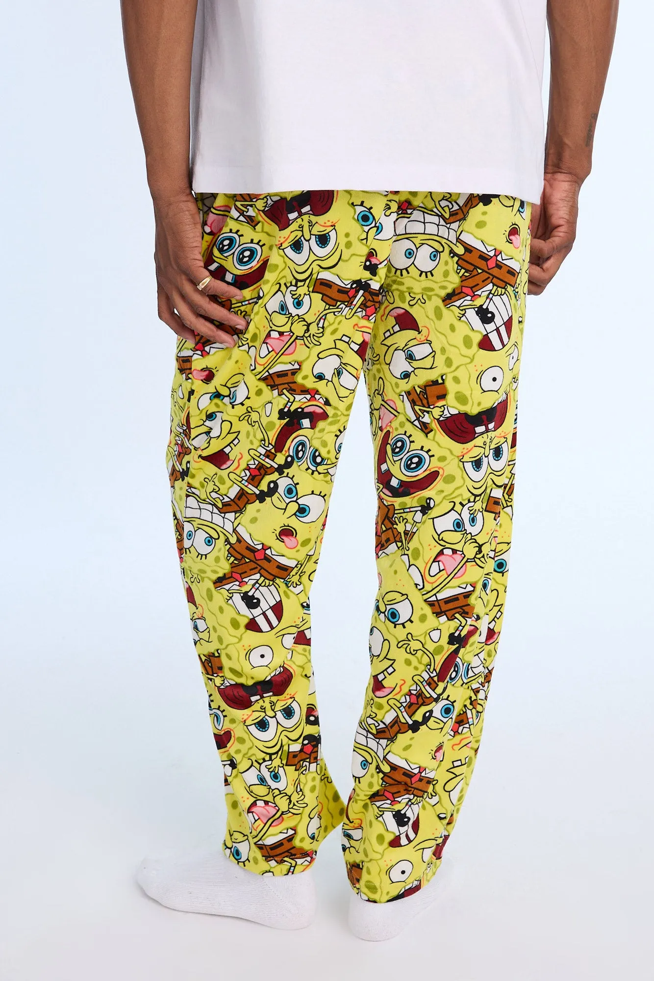 Mens SpongeBob Funny Faces Fleece Pajama Pant sold by West49 product image thumbnail 3
