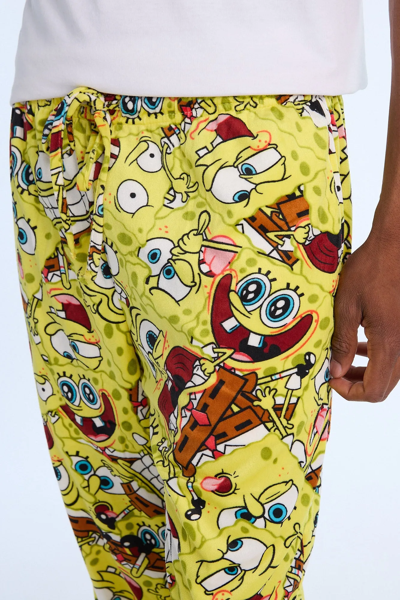 Mens SpongeBob Funny Faces Fleece Pajama Pant sold by West49 product image thumbnail 2