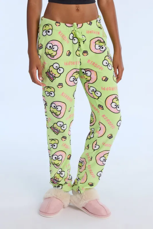 Pantalon de pyjama en peluche Keroppi made by Hello Kitty