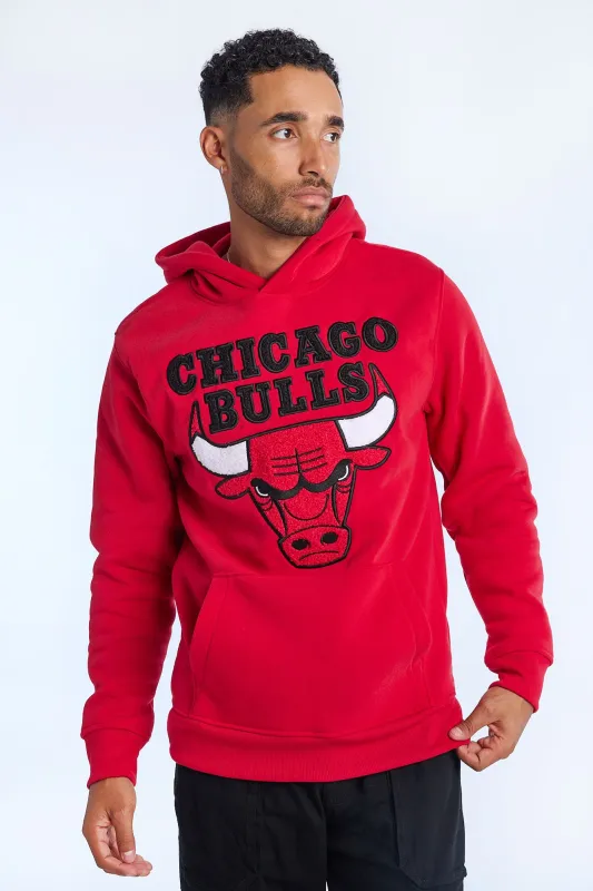 Mens Chicago Bulls Chenille Logo Hoodie sold by West49