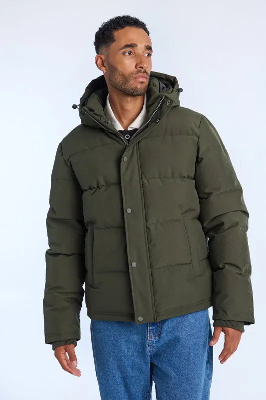 Mens Hooded Puffer Jacket sold by West49