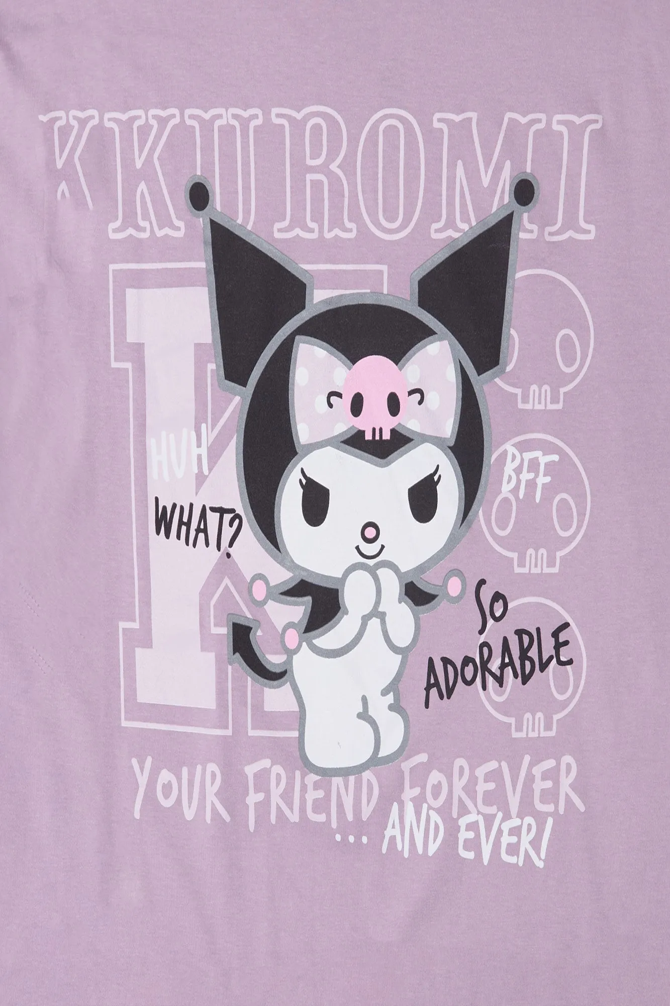 T-shirt coupe boyfriend imprimé Kuromi sold by West49 product image thumbnail 2