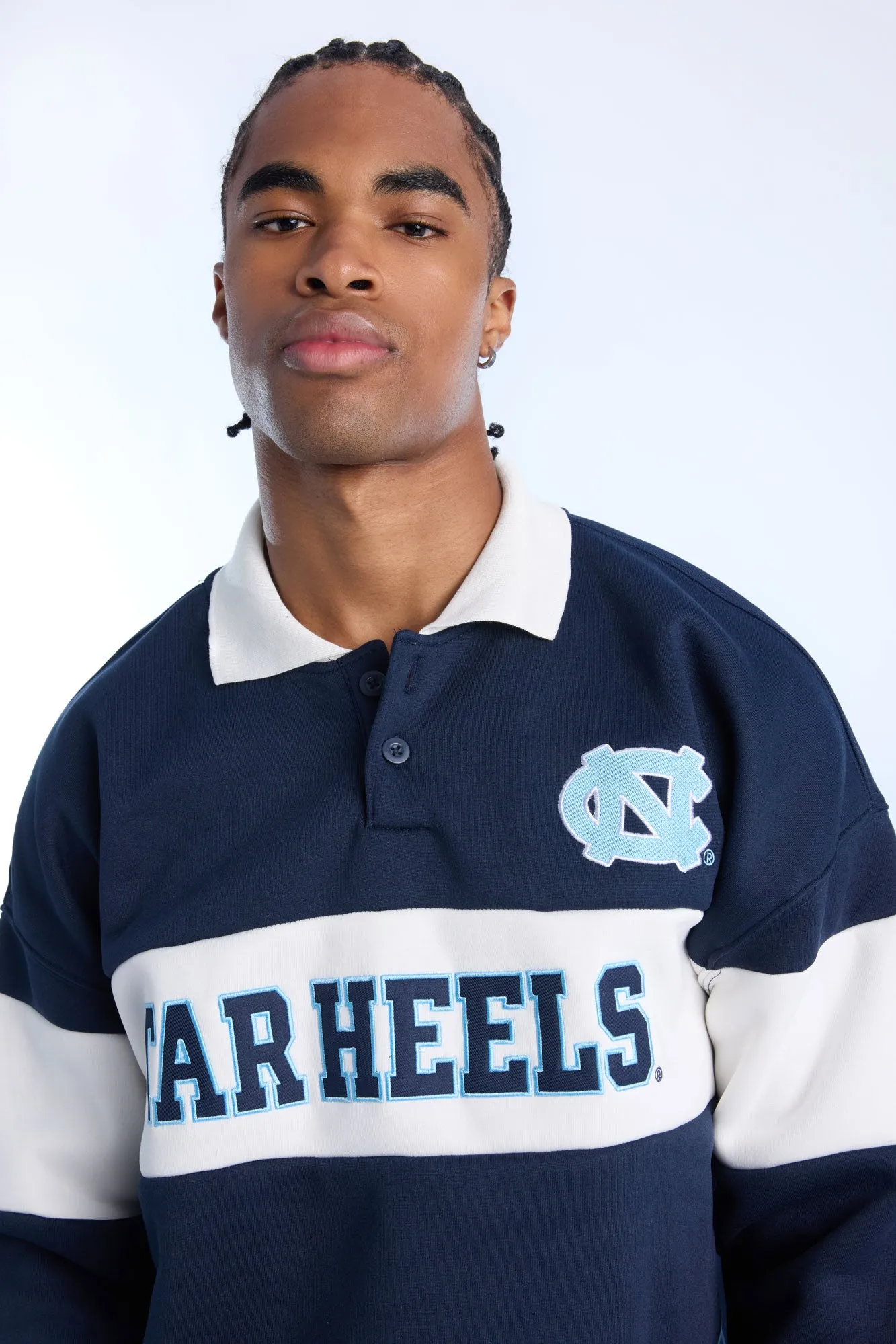 Sweatshirt à col polo bicolore UNC homme sold by West49 product image thumbnail 2