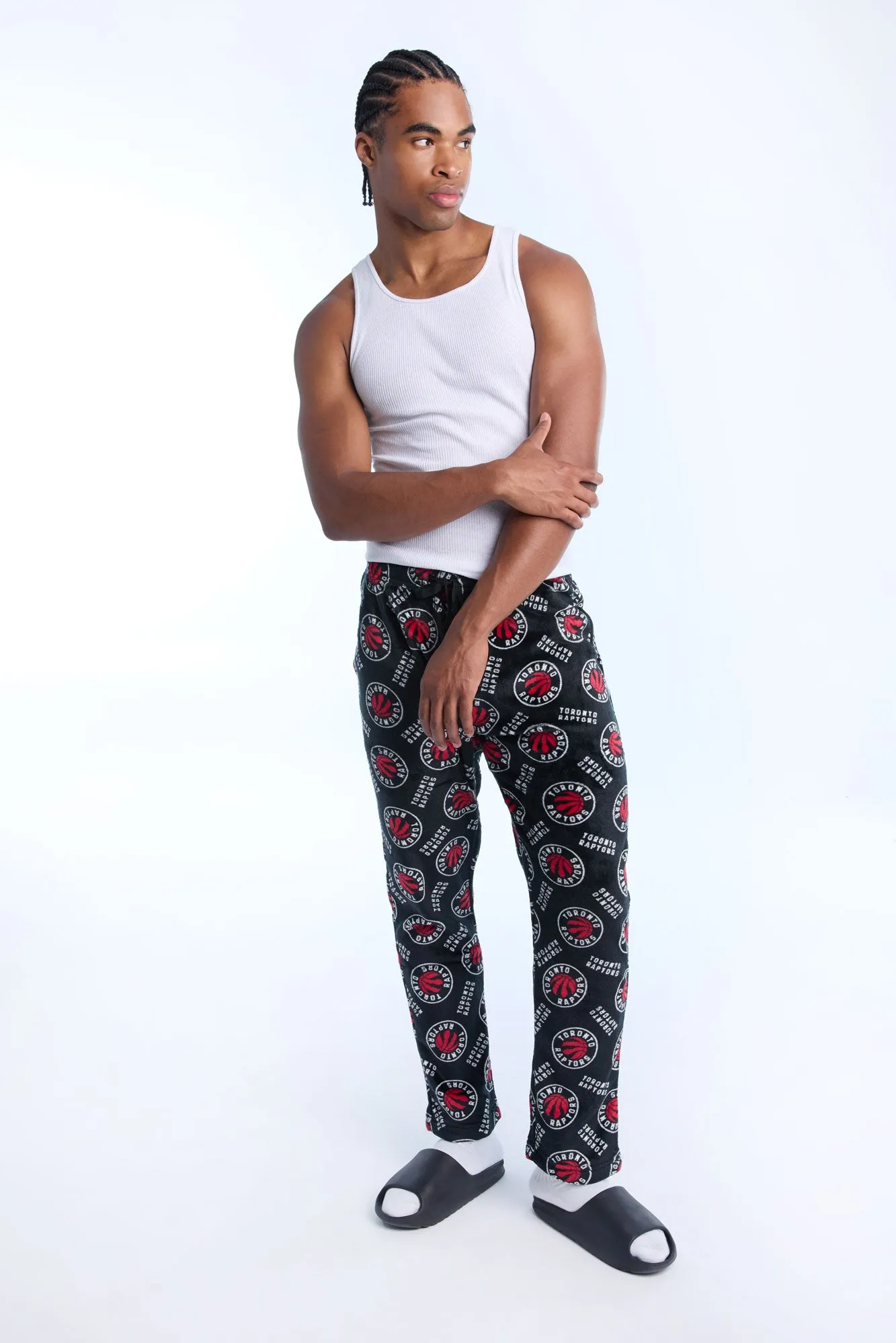 Mens Toronto Raptors Plush Pajama Pant sold by West49 product image thumbnail 4