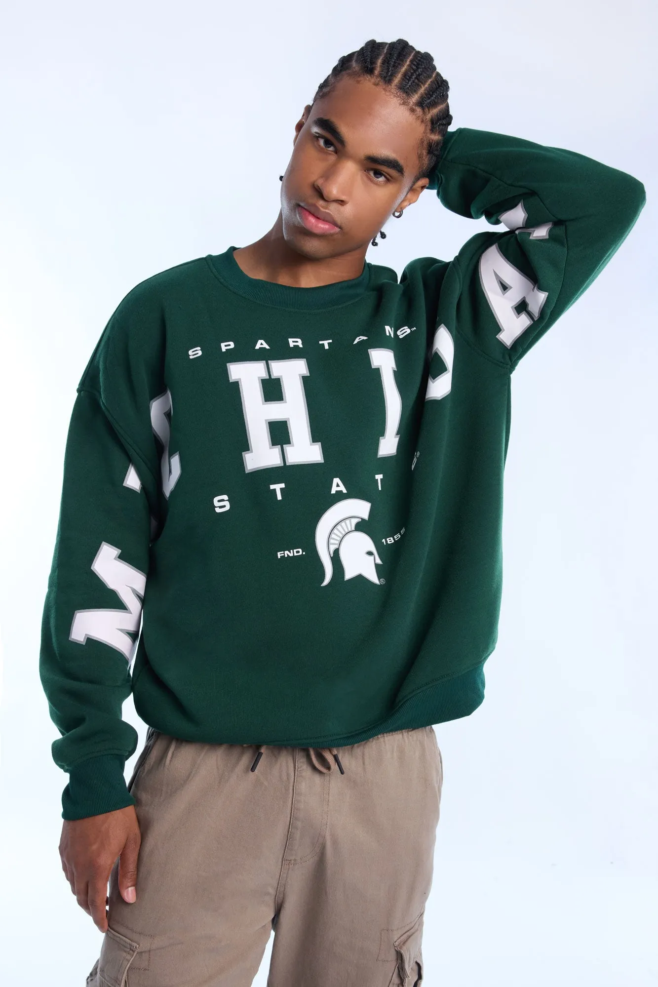 Sweatshirt ras du cou Michigan State Spartans homme sold by West49