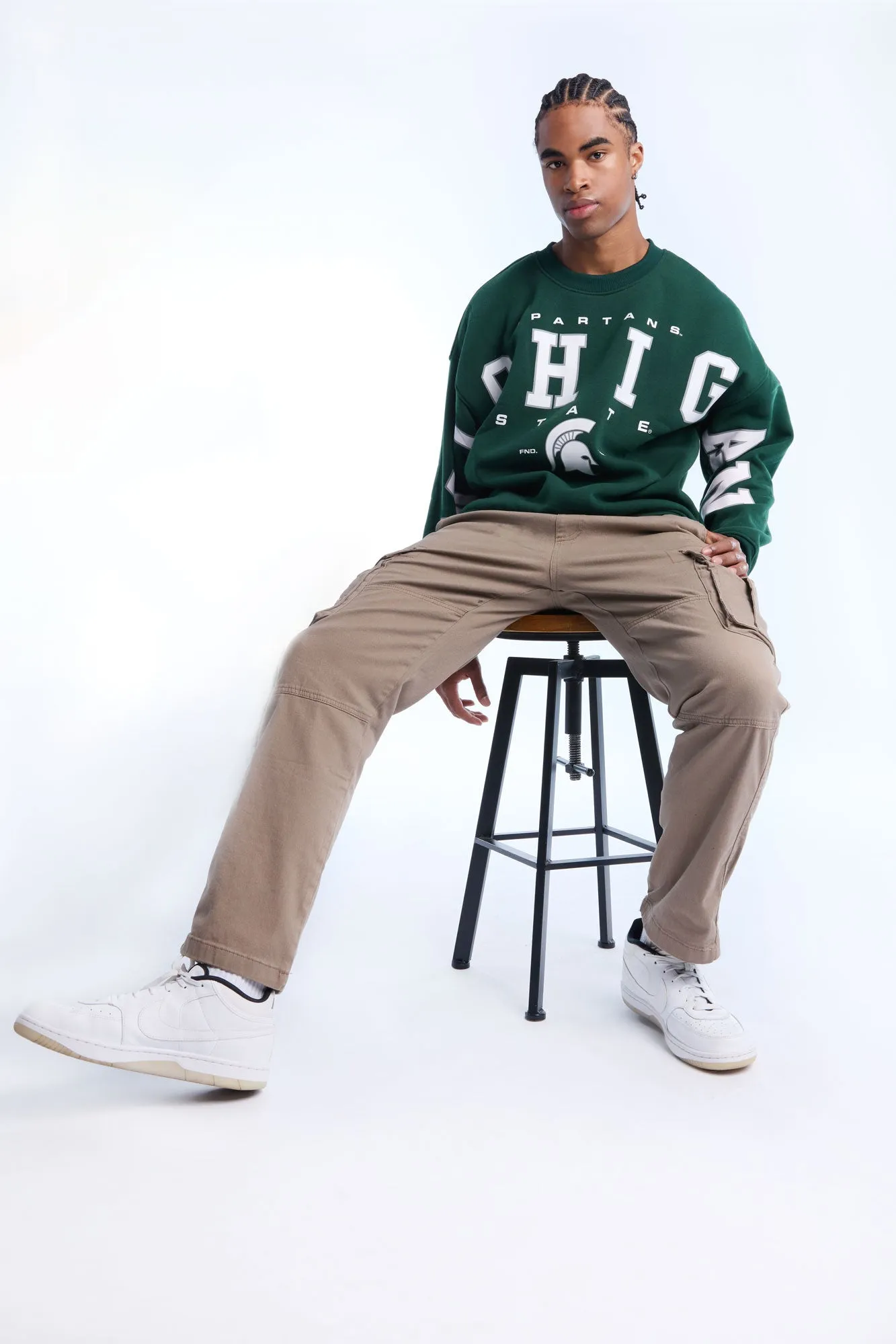 Mens Michigan State Spartans Crewneck Sweatshirt sold by West49 product image thumbnail 5