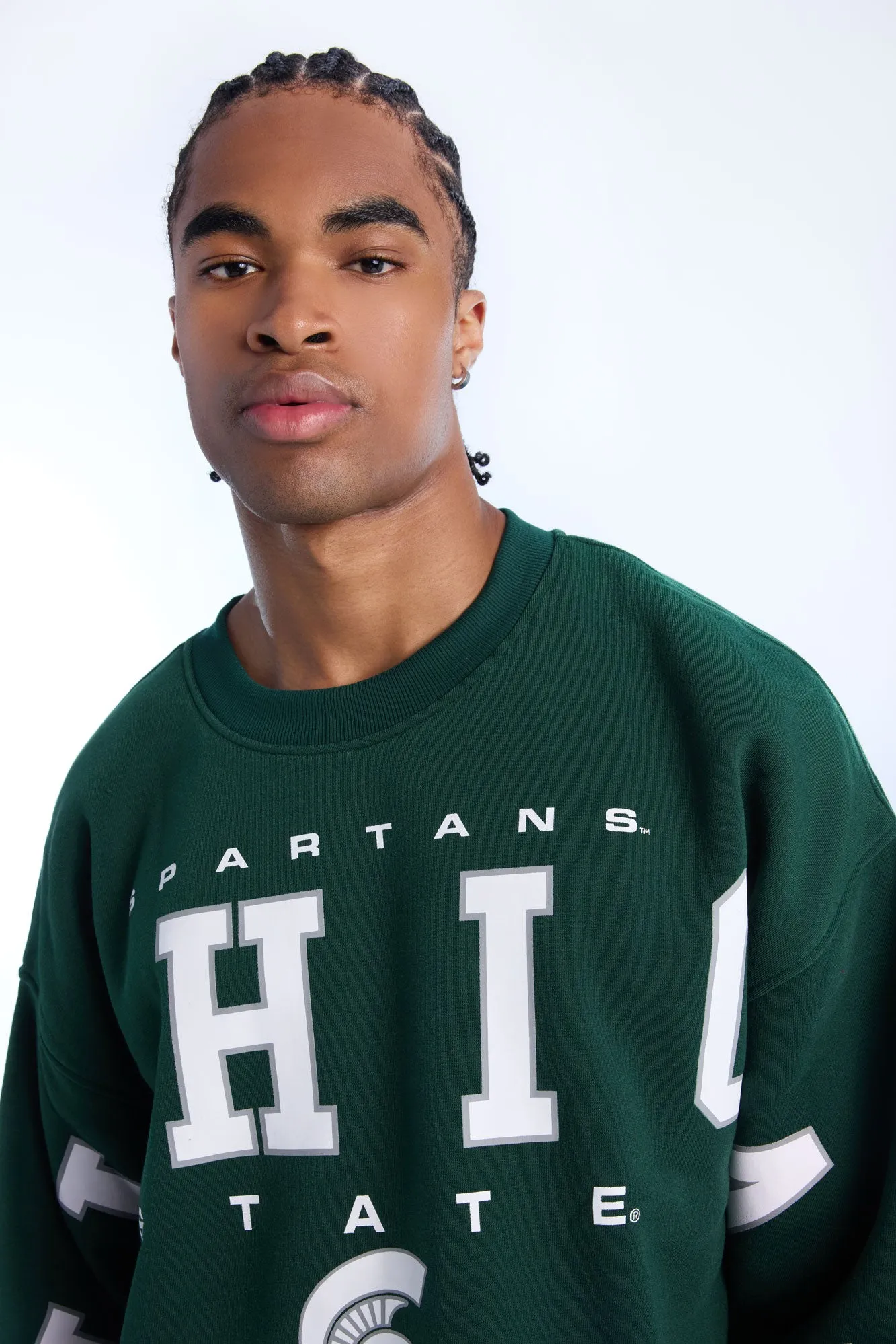 Mens Michigan State Spartans Crewneck Sweatshirt sold by West49 product image thumbnail 2