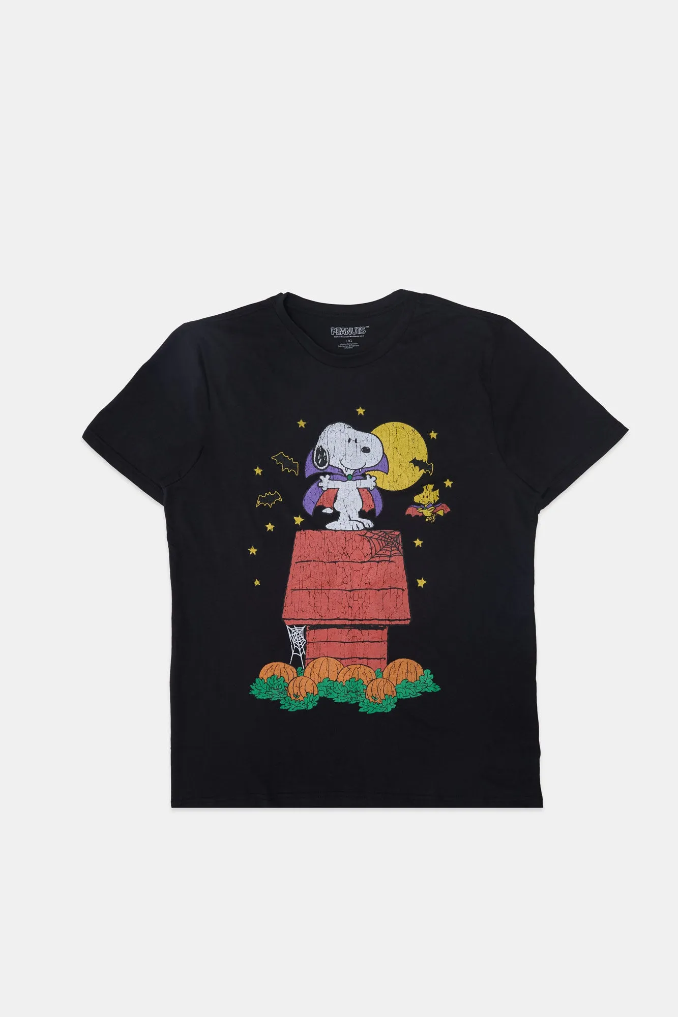 Mens Snoopy & Woodstock Vampire Graphic T-Shirt sold by West49