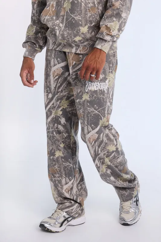 Zoo York Mens Tree Camo Straight Leg Sweatpant sold by West49