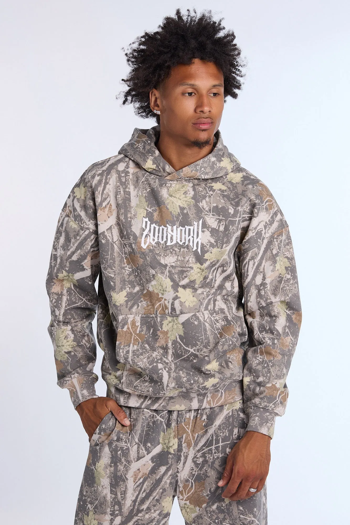 Haut à capuchon camouflage arbres Zoo York homme sold by West49