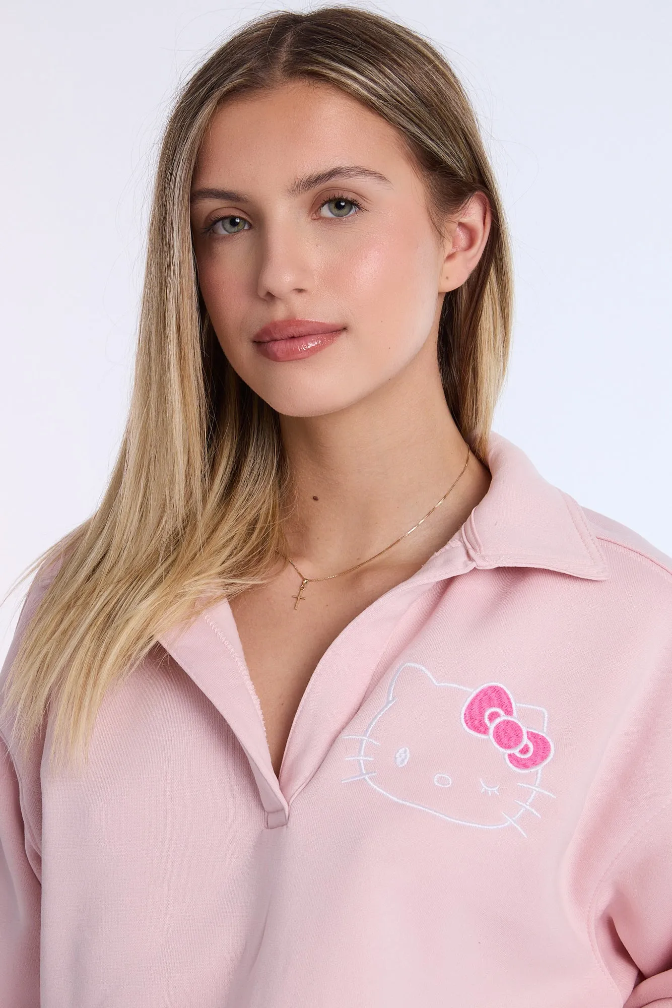Hello Kitty Embossed Polo Sweatshirt sold by West49 product image thumbnail 2