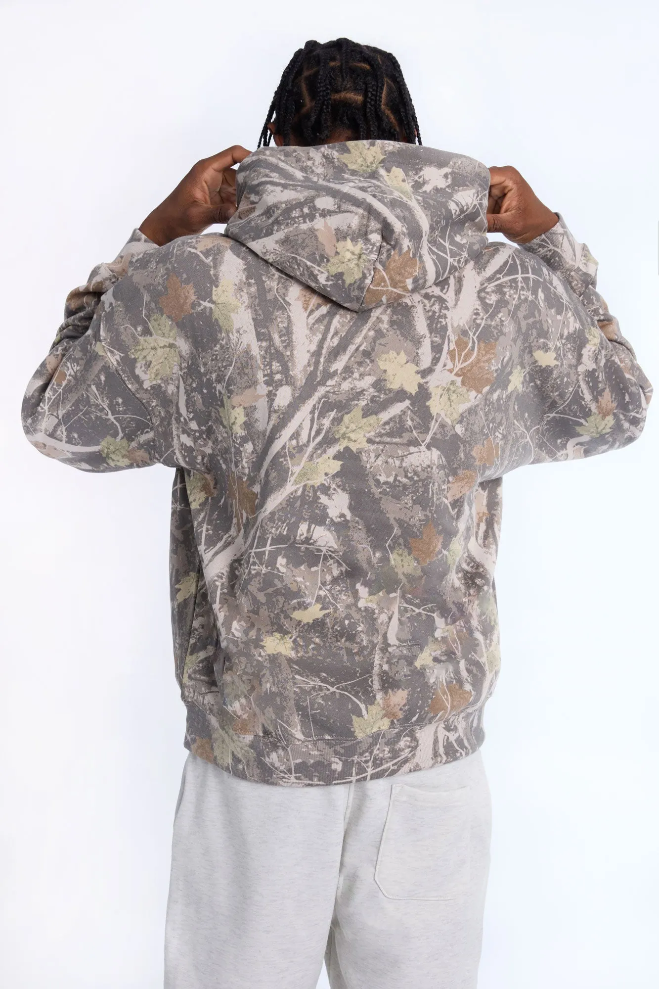 Haut à capuchon camouflage arbres Michigan State homme sold by West49 product image thumbnail 3