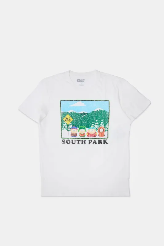 T-shirt imprimé arrêt d'autobus South Park homme sold by West49