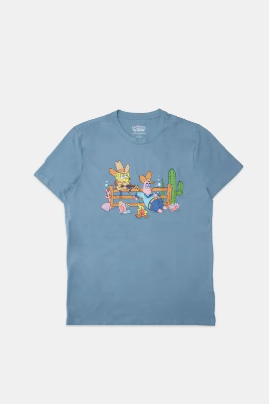 Mens SpongeBob Cowboys T-Shirt sold by West49