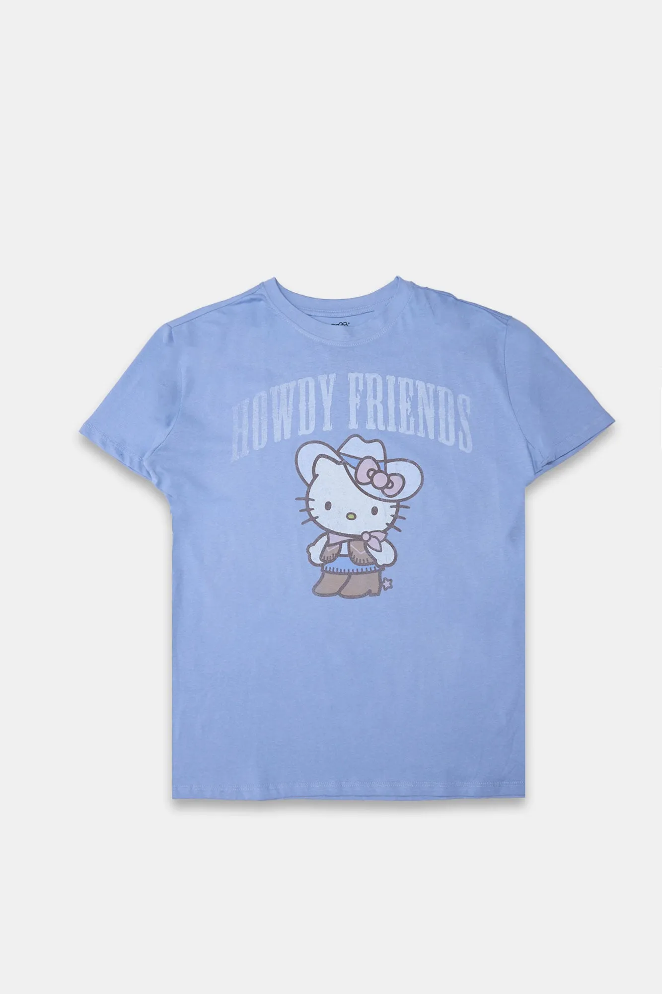 T-shirt coupe boyfriend imprimé Howdy Friends Hello Kitty sold by West49