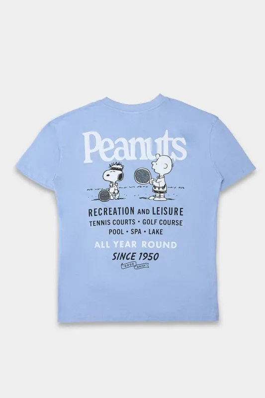 T-shirt coupe boyfriend imprimé Country Club Peanuts sold by West49