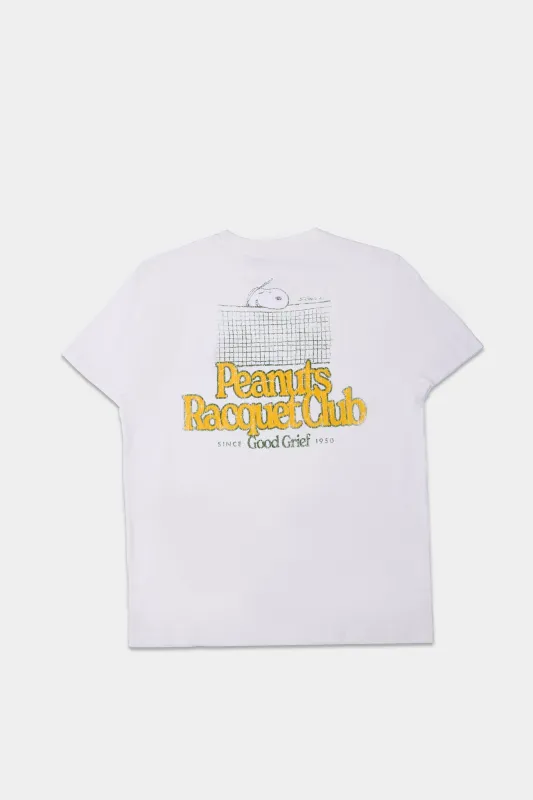 Mens Peanuts Racquet Club T-Shirt sold by West49