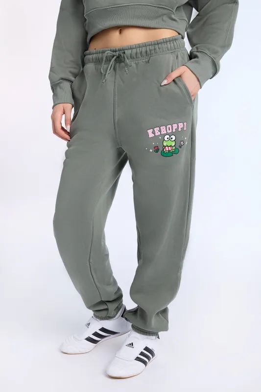 Keroppi Relaxed Sweatpant made by Hello Kitty