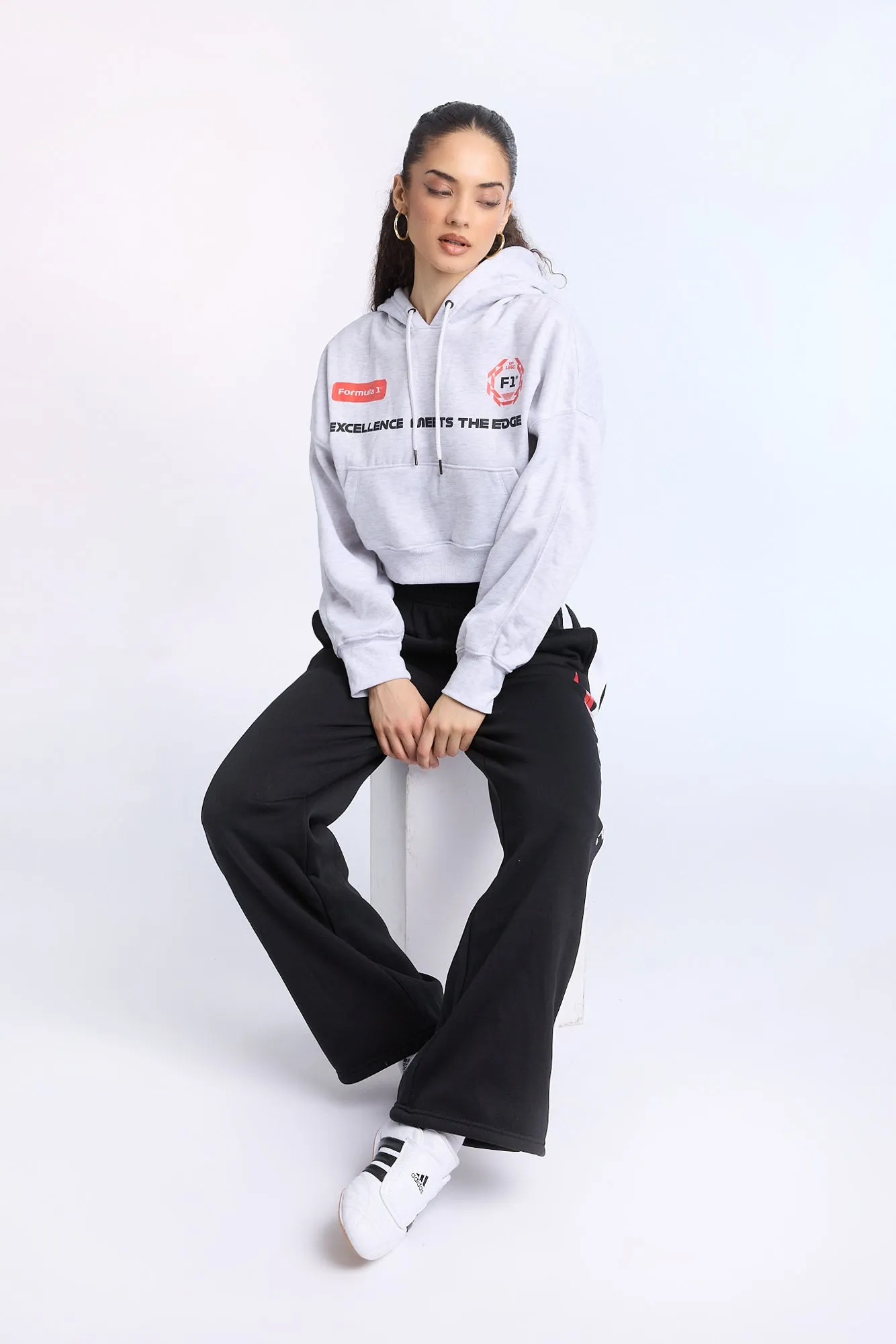 Formula 1 Graphic Cropped Hoodie sold by West49 product image thumbnail 5