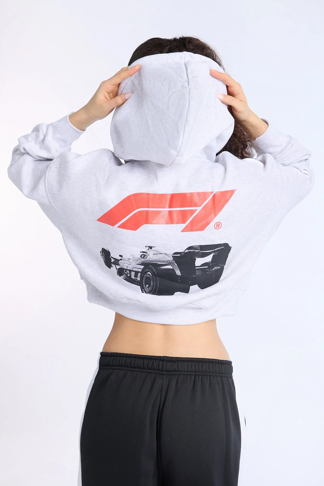 Formula 1 Graphic Cropped Hoodie sold by West49 product image thumbnail 3