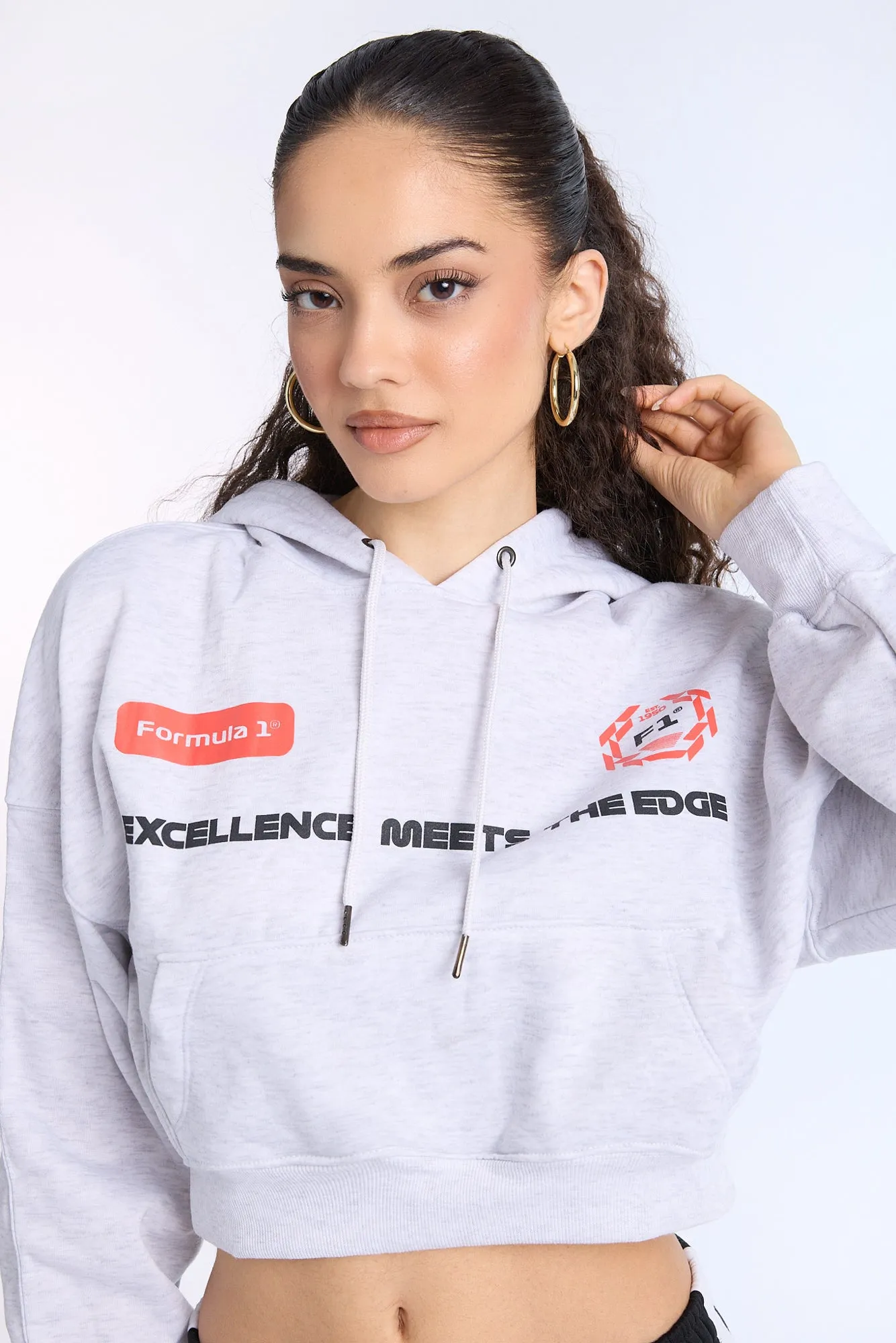 Formula 1 Graphic Cropped Hoodie sold by West49 product image thumbnail 2