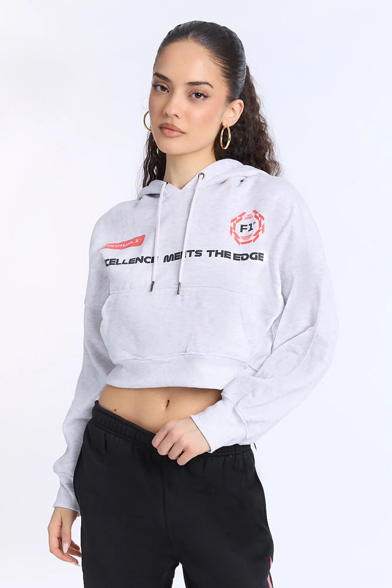 Formula 1 Graphic Cropped Hoodie sold by West49