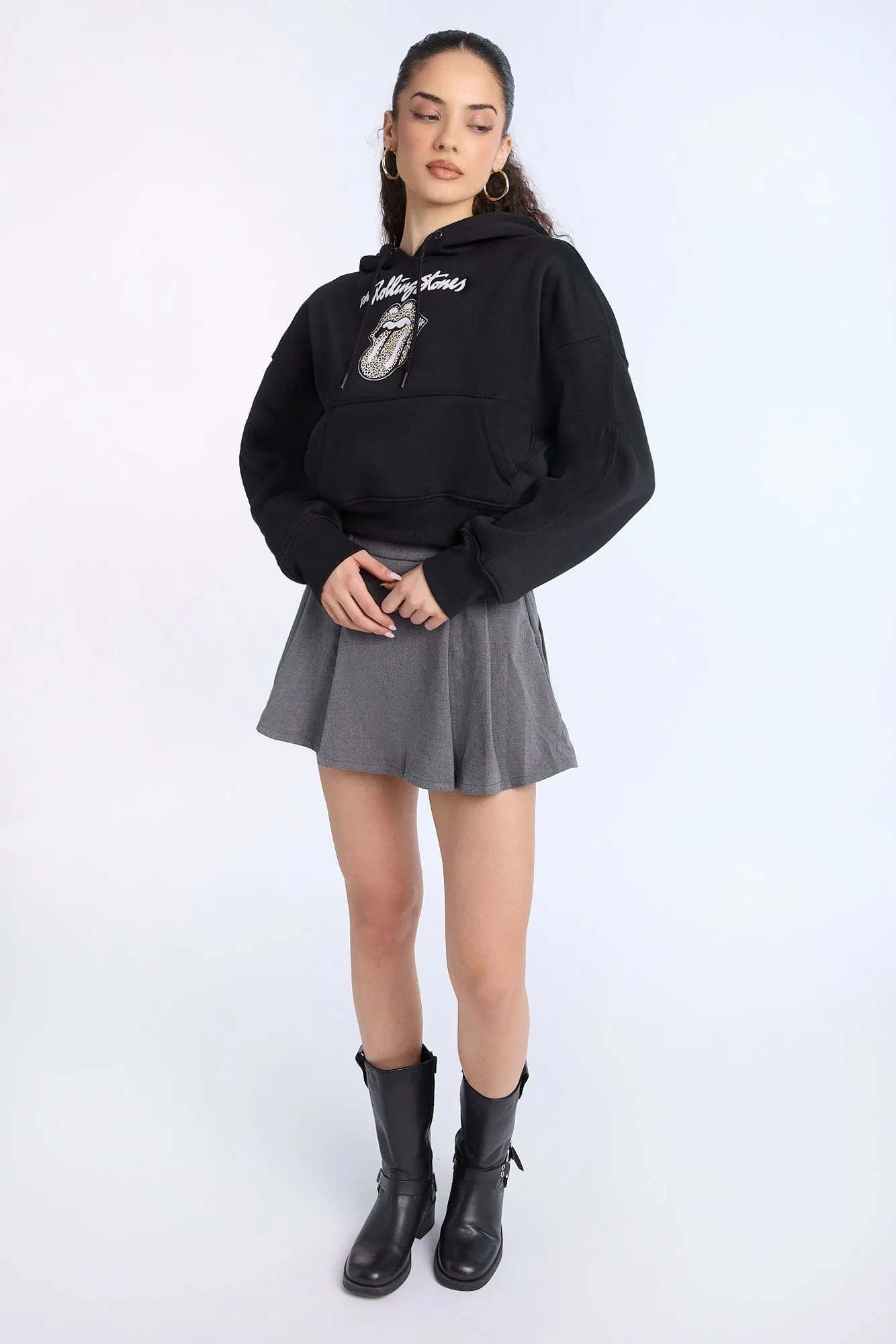 The Rolling Stones Graphic Cropped Hoodie sold by West49 product image thumbnail 4