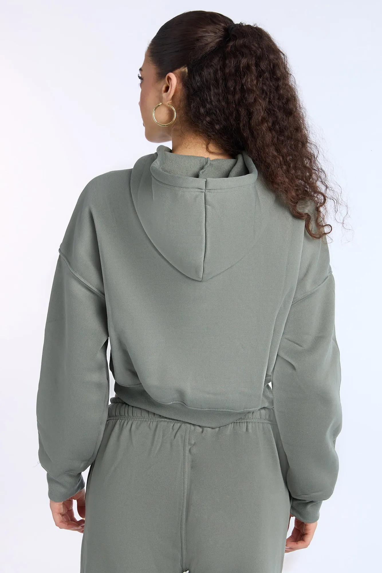 Keroppi Graphic Cropped Hoodie sold by West49 product image thumbnail 3