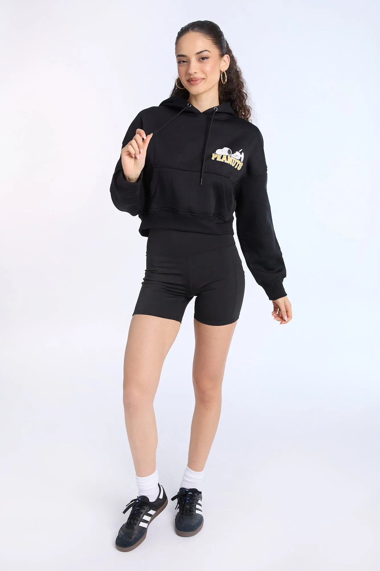 Peanuts 50 Graphic Cropped Hoodie sold by West49 product image thumbnail 4
