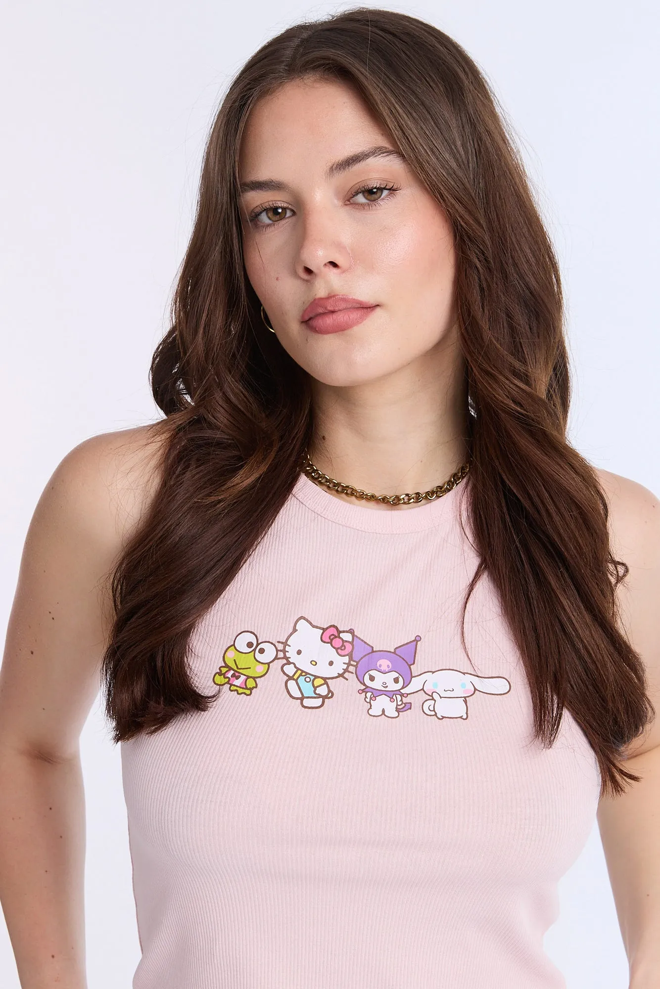 Hello Kitty & Friends Ribbed High Neck Tank Top sold by West49 product image thumbnail 2