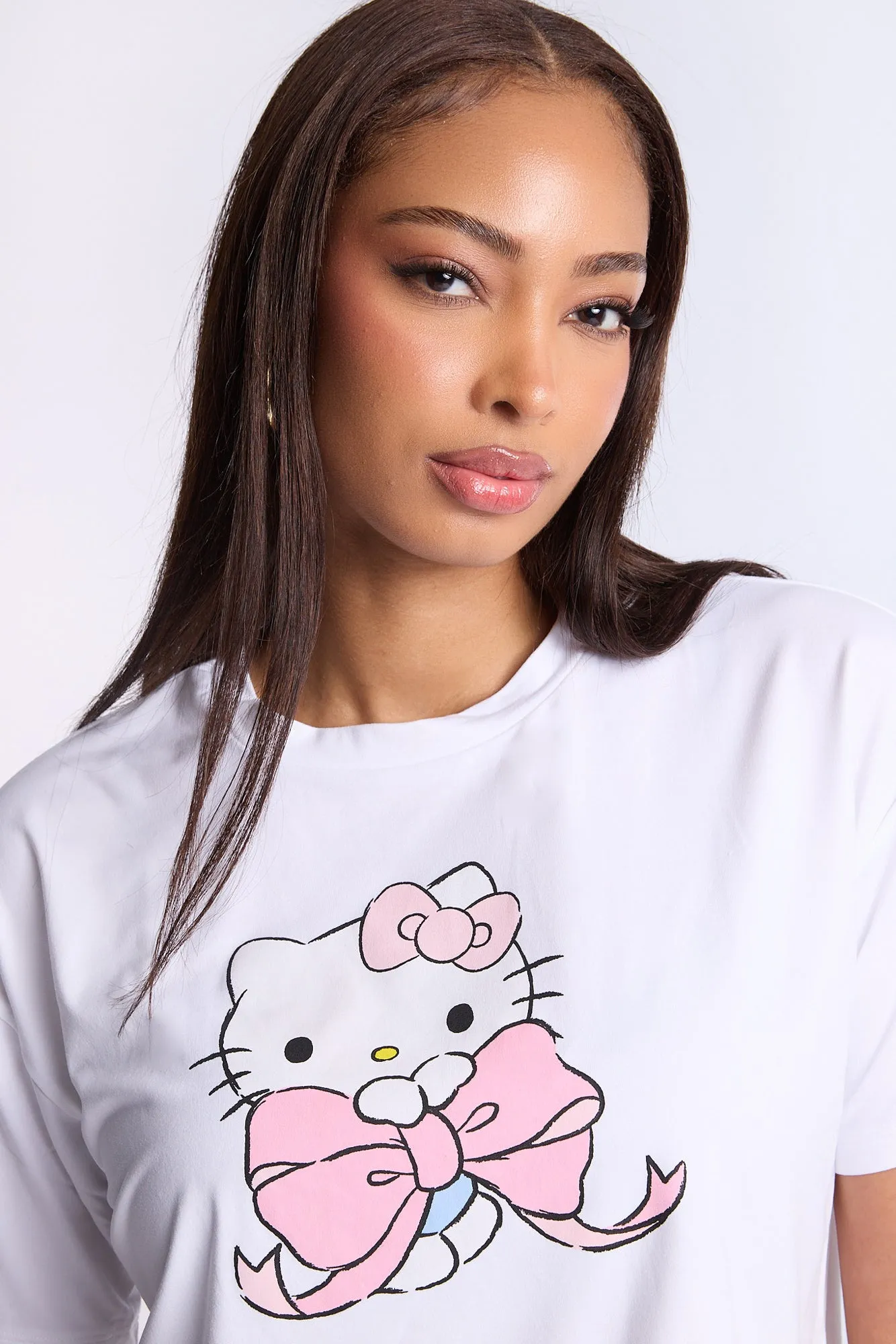 Hello Kitty Bow 2-Piece Pajama Tee & Short Set sold by West49 product image thumbnail 2