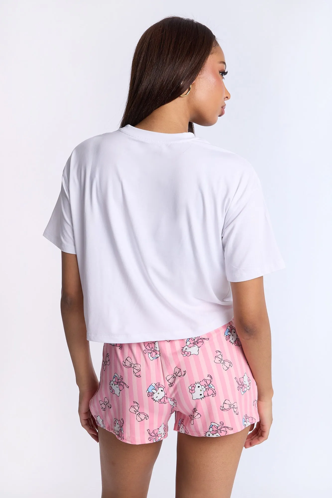 Hello Kitty Bow 2-Piece Pajama Tee & Short Set sold by West49 product image thumbnail 3