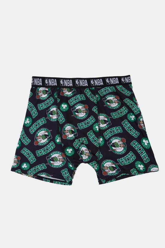 Mens Boston Celtics Print Boxer Brief made by West49